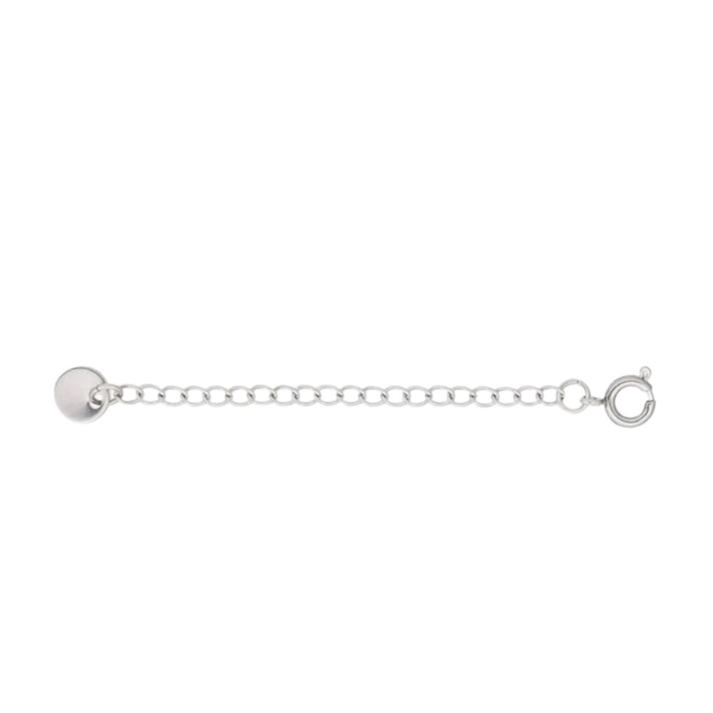 Stainless Steel Extender Chain 2 Inch – Curb Chain with Flat Round & Spring Ring